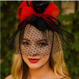 🎩 Classy Black & Red Hat – Classic Statement Accessory | Chic & Timeless